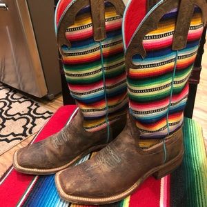 Serape Tops-Ladies cowboy boots